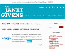 Tablet Screenshot of janetgivens.com